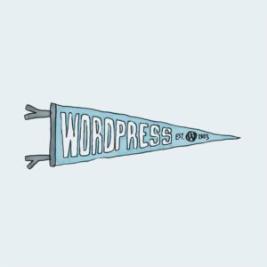 WordPress Logo Pennant